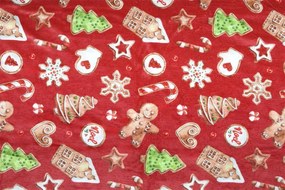 Koc świąteczny z barankiem NOEL, 130 x 160 cm