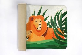 Dywanik do łazienki Dywanik do łazienki Lwy Koty