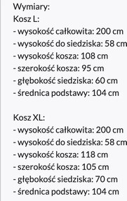 Zestaw 2 wiszących foteli ogrodowych F-03 naturalny / czarny