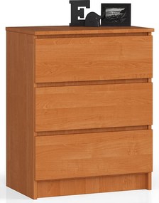 Komoda AKORD K60 Olcha 60 cm 3 szuflady kolor Olcha mat 60x40x77 cm