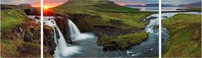 Obraz - Kirkjufell o zachodzie słońca (170x50 cm)