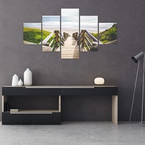 Obraz - Wejście na plażę (125x70 cm)