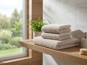 Ręcznik NORIELLE 50x90 cm beżowy, 100% bawełna