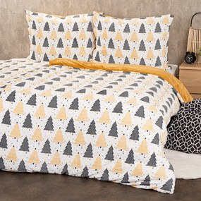 4Home Świąteczna pościel mikroflanela Nordic winter, 140 x 200 cm, 70 x 90 cm