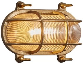 Nordlux - Kinkiet zewnętrzny HELFORD 1xE27/12,5W/230V IP64 mosiądz