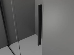 Mexen Velar ścianka prysznicowa rozsuwana Walk-in 85 x 200 cm, transparent 8 mm, czarna - 871-085-000-03-70