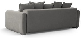 Szara rozkładana sofa ze schowkiem 231 cm Elen – Micadoni