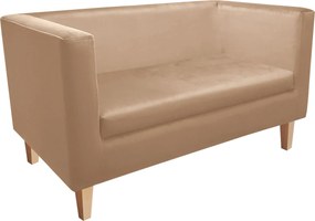 Sofa Monaco : Kolor nogi - Drewno, Kolor tkaniny - VELVET - MG06, Typ tkaniny - Velvet, Wysokość nogi - 15 cm