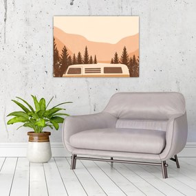 Obraz - Vintage van N⁰2 (70x50 cm)