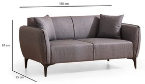 Ciemnoszara sofa Belissimo – Balcab Home