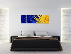 Obraz - szczegóły kwiatów (170x50 cm)