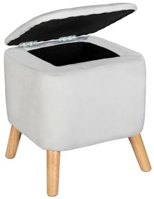 Pufa do salonu EMMA, welurowa, z miejscem do przechowywania, 42, 5 cm, WENKO