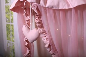 Biało - szary baldachim dla dziecka N7-W58