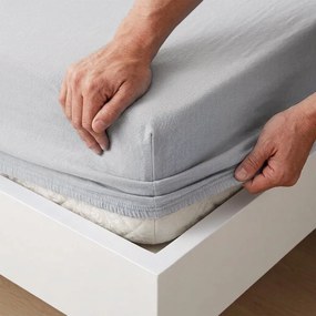 4Home prześcieradło jersey DELUXE szary, 90–100 x 200 cm, 90–100 x 200 cm