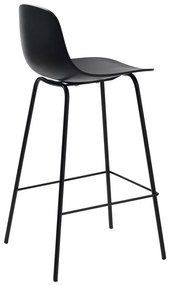 Czarny plastikowy hoker 92,5 cm Whitby – Unique Furniture