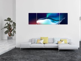 Obraz - Wieloryb w kosmosie (170x50 cm)