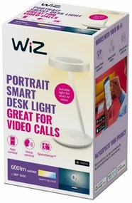 WiZ 8720169072695 lampa stołowa LED Portrait,biała, 1x 10 W 600 lm 2700-6500 K