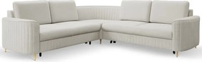 Narożnik LAREN nowoczesna sofa z funkcją spania pojemnik na pościel lewa strona CASTEL 80 251x251x85 cm