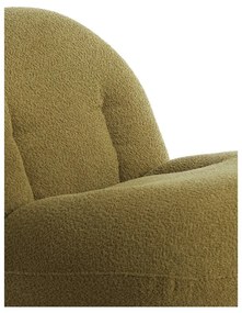 Zielony fotel z materiału bouclé Gumaca – Light &amp; Living