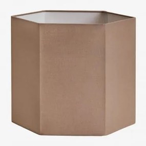 Abażur Z Tkaniny Teneryfa Mokka Brąz & Ø30 Cm - Sklum