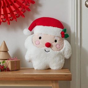 Pluszowa poduszka dekoracyjna ze świątecznym motywem 38x32 cm Christmas Santa – Catherine Lansfield