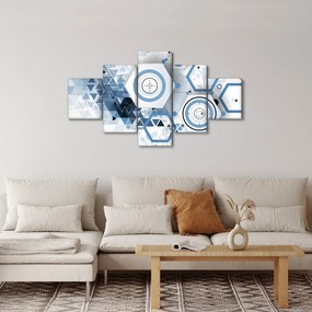 Obraz - Abstrakcja geometryczna (125x70 cm)