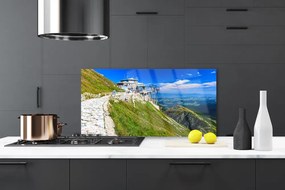 Szkło do Kuchni na Ścianę Kręta Górska Ścieżka