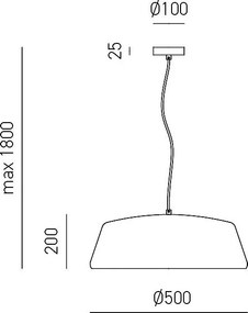 Blanca - Lampa wisząca niklowa 1XE27 max 1X60W IP20 - Lampa sufitowa o nowoczesnym wzornictwie z aluminium - Gniazdo E27