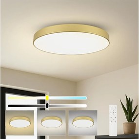 Brilagi - ściemnialna oprawa POOL SMART LED/128W/230V 100 cm złota Wi-Fi Tuya + pilot