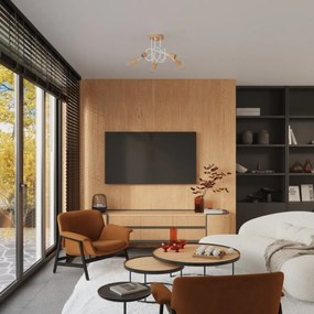 Żyrandol EMBER 5 biały SOLLUX  LIGHTING