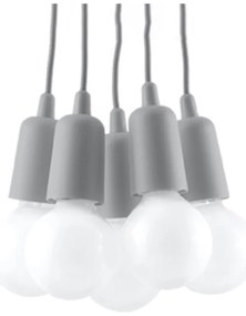 Szara lampa wisząca ø 25 cm Rene – Nice Lamps