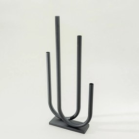 Świecznik metalowy Sculptura 30x9x69 cm