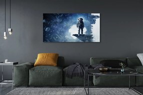 Fotoobraz na płótnie Miasto Mechanizmów i Postać