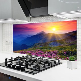 Panel Kuchenny Alpejska Łąka w Kwiatach