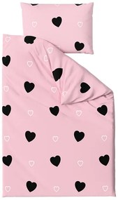 PrzytulneMieszkanie.pl PrzytulneMieszkanie.pl Pościel bawełniana CORAZON BLEND różowa Rozmiar pościeli: 2 szt 70 x 90 cm | 200 x 220 cm