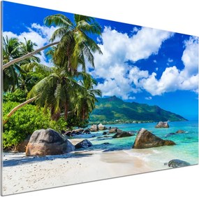 Panel do kuchni Seszele plaża