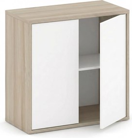 Szafka biurowa FUTURE, 1 półka, 800 x 400 x 710 mm, dąb naturalny