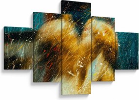Obraz - Całujące się anioły (125x70 cm)