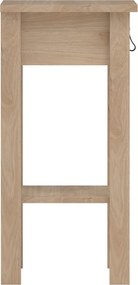 Stolik nocny z półką i szufladą Madrid, jackson hickory