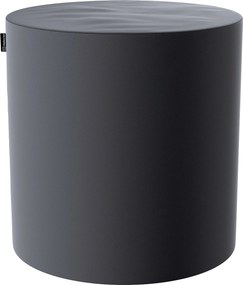 Puf Barrel kolor szary tkanina połyskliwa, welwetowa