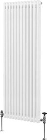 Tradycyjny grzejnik 2-kolumnowy - 1800 x 562 mm - biały