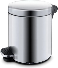 Kosz na śmieci z pedałem 20 l, nierdzewny matowy