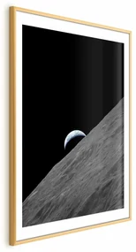 Plakat Samotna planeta 21x30 cm z ramą złotą z marginesem ARTGEIST B