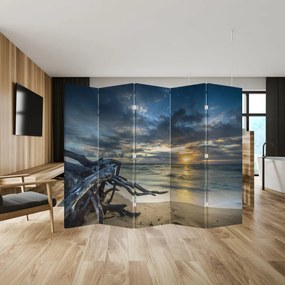 Parawan - Morze o zachodzie Słońca (210x170 cm)