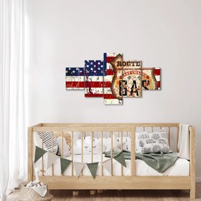Obraz - Vintage flaga (125x70 cm)