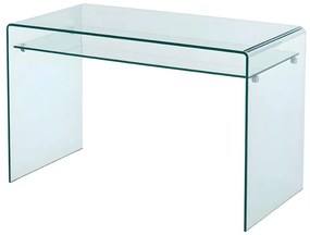 Biurko STILEOS – 1 wnęka – szkło hartowane