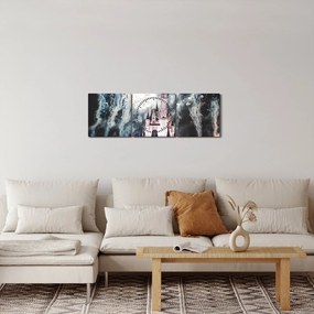Obraz - Magiczne Królestwo (z zegarem) (90x30 cm)