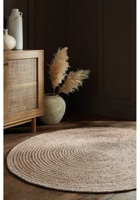 Naturalny okrągły dywan z juty ø 133 cm Capri – Flair Rugs