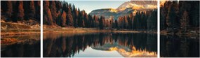 Obraz - Alpy, Włochy, Dolomity, Lago Antorno (170x50 cm)