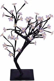 Dekoracyjne LED oświetlenie - drzewo z kwiatami, ciepła biel